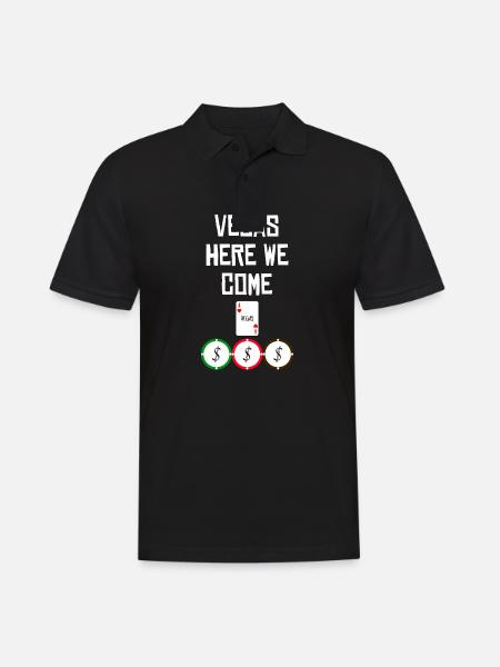 LAS VEGAS - Men's Polo Shirt - black