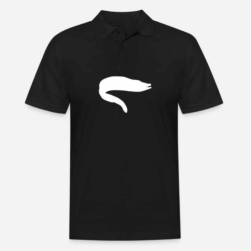 Aal - Männer Poloshirt - Schwarz