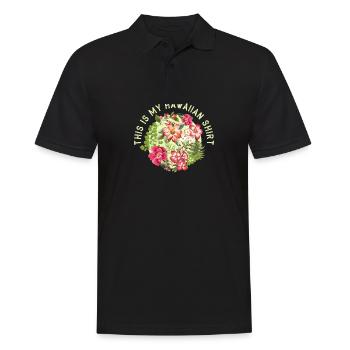 Hawaii Hemd - Männer Poloshirt - Schwarz - Vorne - Kai (181cm)