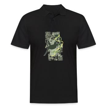 Kick football sport cadeau cool - Polo Homme - noir - Devant - Kai (181cm)