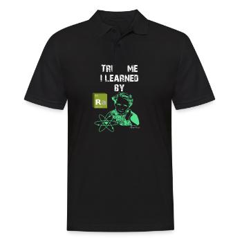 Marie Curie Science Chemist Chemistry Gift - Men's Polo Shirt - black - Front - Kai (181cm)