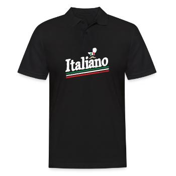 Italie Italien Italiano - Polo Homme - noir - Devant - Kai (181cm)