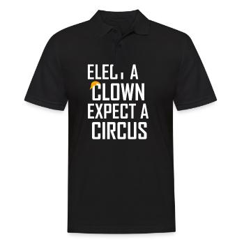 Choisissez un clown Attendez-vous à un anti-atout de cirque - Polo Homme - noir - Devant - Kai (181cm)