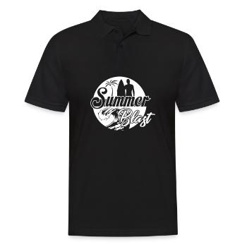 Paradis d'été doux cadeau cool - Polo Homme - noir - Devant - Kai (181cm)