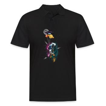 Space Astronaut - Men's Polo Shirt - black - Front - Kai (181cm)