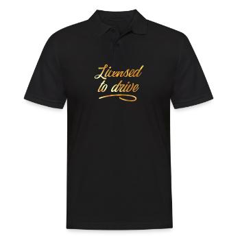 Permis de conduire Ticket Permis de conduire Cadeau - Polo Homme - noir - Devant - Kai (181cm)