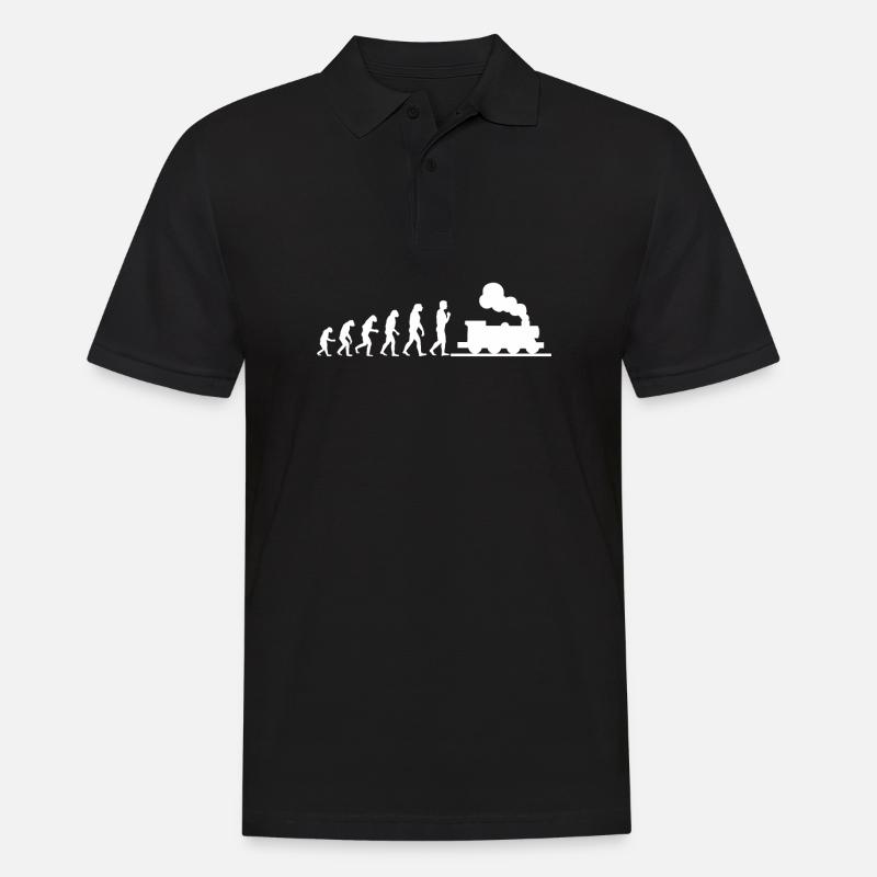 Evolution locomotive driver - Men's Polo Shirt - black