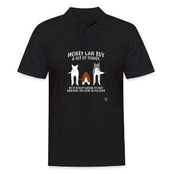 Drôle de chien cadeau de chien - Polo Homme - noir - Devant - Kai (181cm)