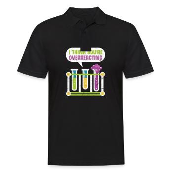 Dites chimie chimiste nerd cadeau université - Polo Homme - noir - Devant - Kai (181cm)
