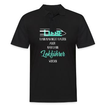 Liebe kann man nicht kaufen - Männer Poloshirt - Schwarz - Vorne - Kai (181cm)
