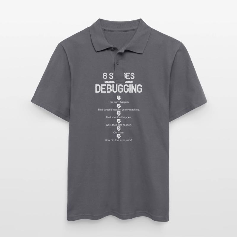 Debugging Programmierer Informatik Computer Nerd Männer Poloshirt