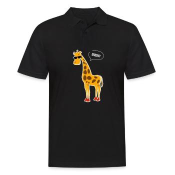 Zoo d'animaux girafe Lunettes de soleil d'été drôles - Polo Homme - noir - Devant - Kai (181cm)