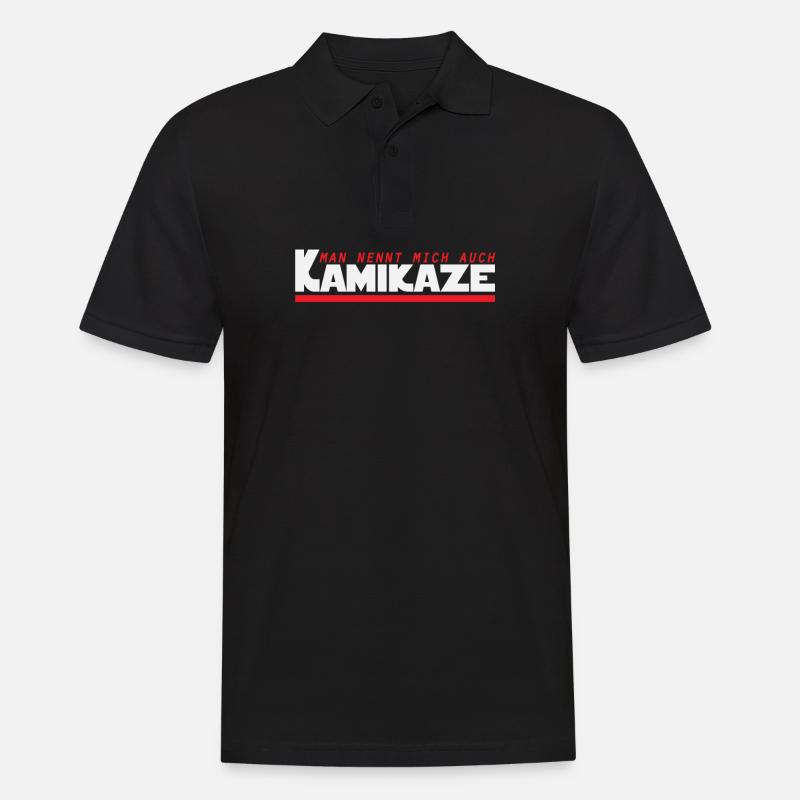 Kamikaze Risk Action - Polo Homme - noir