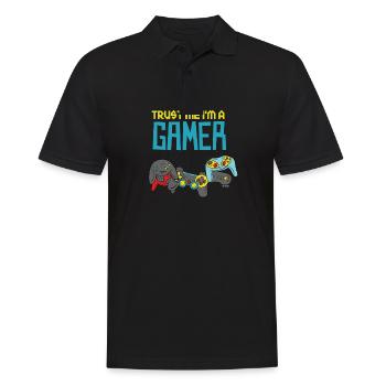 Trust Me I'm A Gamer - Männer Poloshirt - Schwarz - Vorne - Kai (181cm)