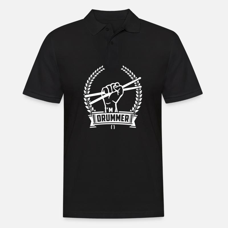 Batteur de batteur de batteur de cadeau - Polo Homme - noir
