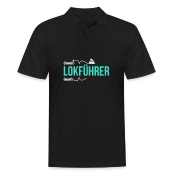 Once a train driver, always a train driver - Men's Polo Shirt - black - Front - Kai (181cm)