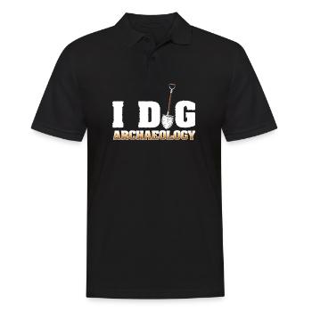Archäologie Sammler - Männer Poloshirt - Schwarz - Vorne - Kai (181cm)