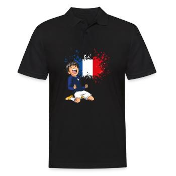 Maillot de football France France - Polo Homme - noir - Devant - Kai (181cm)