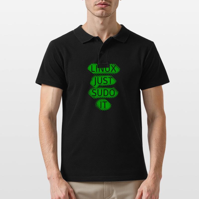 Linux Ubuntu SUDO Männer Poloshirt