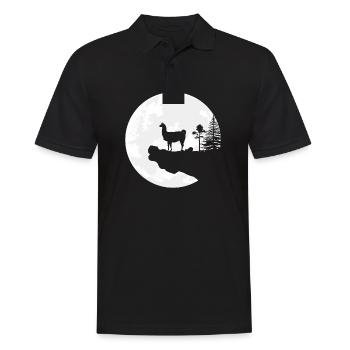 lama - Polo Homme - noir - Devant - Kai (181cm)