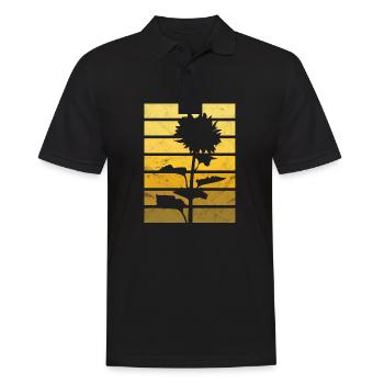 Jardinier jardinier fleuriste fleur fleur de tournesol - Polo Homme - noir - Devant - Kai (181cm)