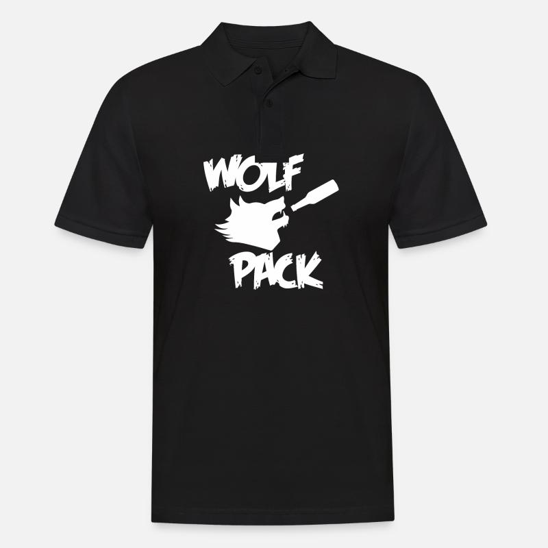 Wolfpack BACHELOR PARTY - Polo Homme - noir