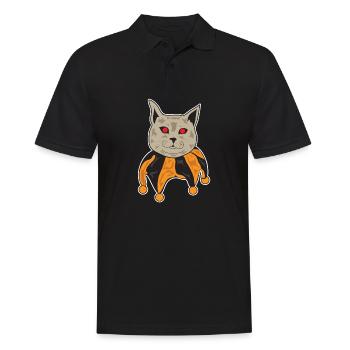 Chat d'Halloween - Polo Homme - noir - Devant - Kai (181cm)