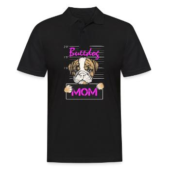 Französische Bulldogge Mutter Hunde Geschenk Hund - Männer Poloshirt - Schwarz - Vorne - Kai (181cm)