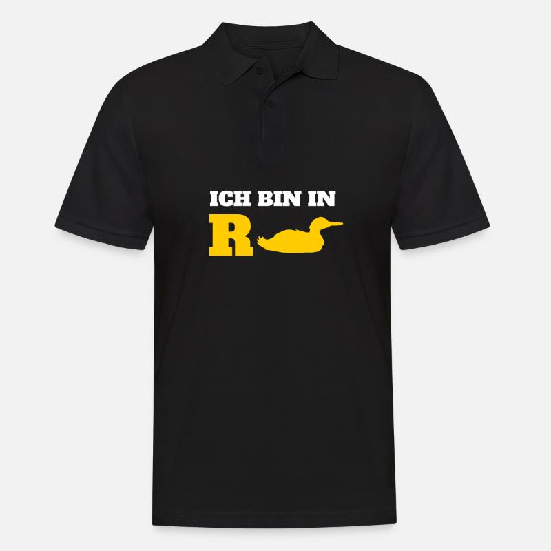 Rente - Männer Poloshirt - Schwarz