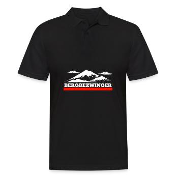 Bergsteiger - Männer Poloshirt - Schwarz - Vorne - Kai (181cm)