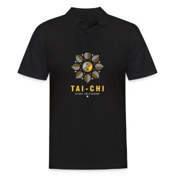 Cadeau d'arts martiaux de Tai Chi Taijiquan - Polo Homme - noir - Devant - Kai (181cm)