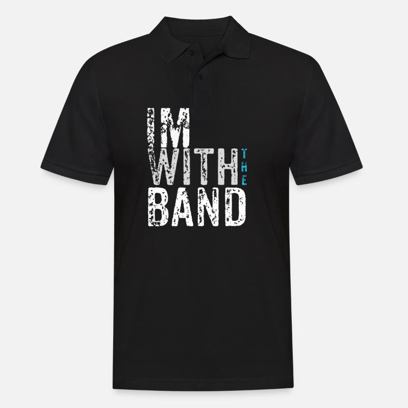 Band - Männer Poloshirt - Schwarz