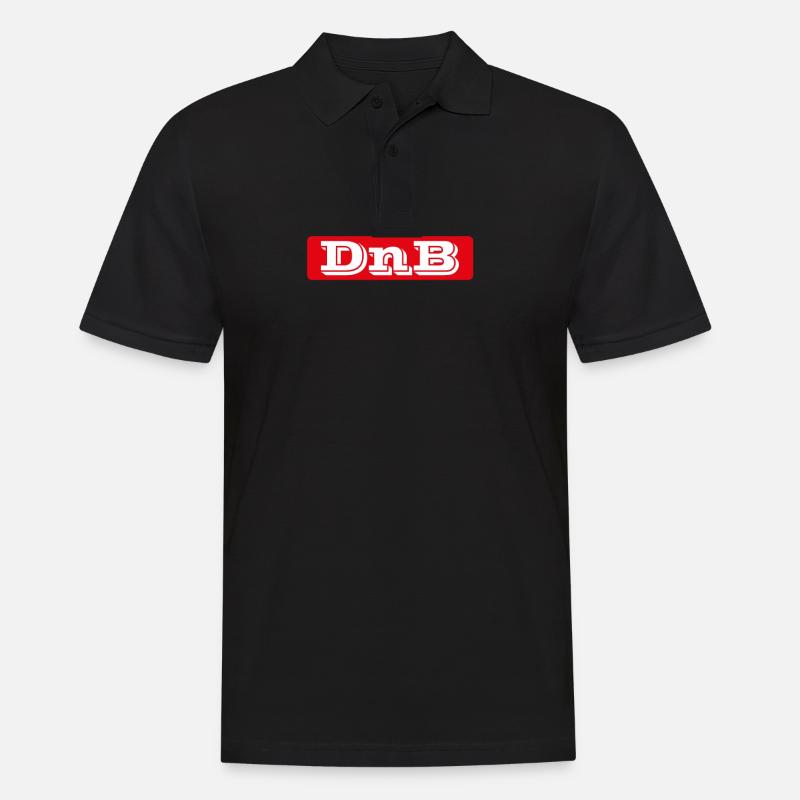 Drum and Bass Geschenk Idee DnB - Männer Poloshirt - Schwarz