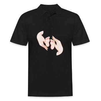 pieds de bébé - Polo Homme - noir - Devant - Kai (181cm)