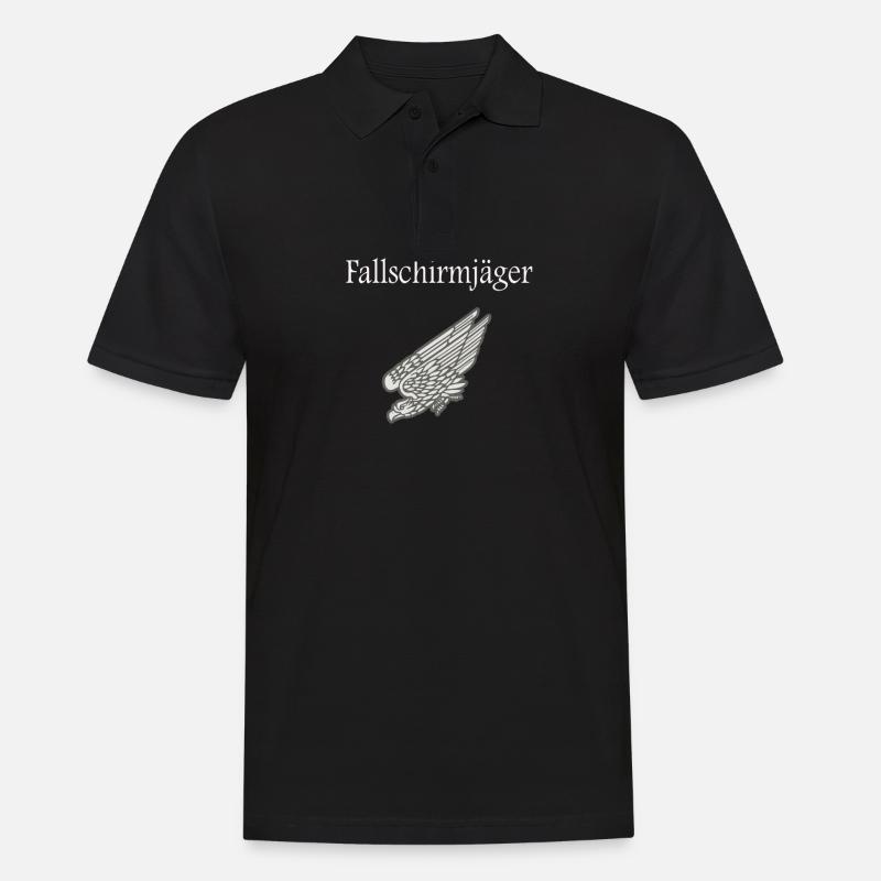 Fallschirmjäger Geschenk / Geschenkidee - Männer Poloshirt - Schwarz