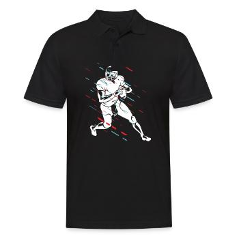 Football américain - Polo Homme - noir - Devant - Kai (181cm)