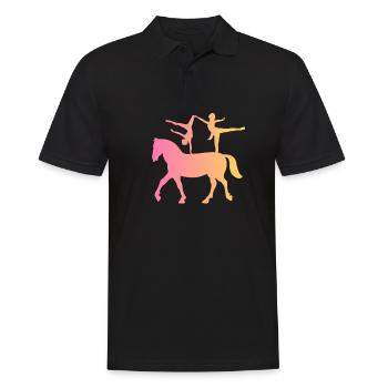 Voltigage Enfants Jeunes Club Ausrustung - Polo Homme - noir - Devant - Kai (181cm)