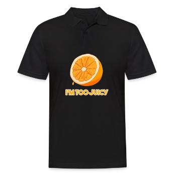 Jus de fruits orange Jus de fruits d'orange - Polo Homme - noir - Devant - Kai (181cm)