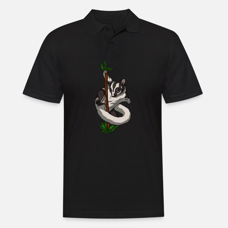 Sugar Glider Pole Dancing Animal - Männer Poloshirt - Schwarz