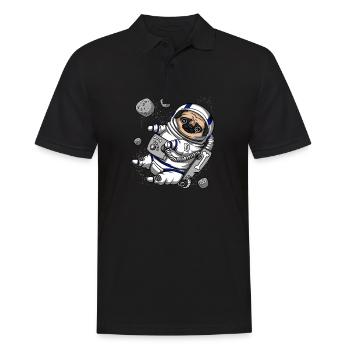 Animal de compagnie astronaute - Polo Homme - noir - Devant - Kai (181cm)