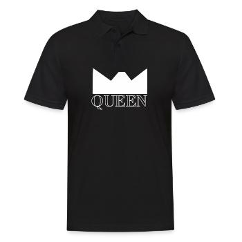 Queen Königin Krone Geschenk Geschenkidee - Men's Polo Shirt - black - Front - Kai (181cm)