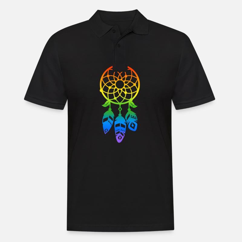 LGBT Pride Traumfänger Geschenkidee - Männer Poloshirt - Schwarz