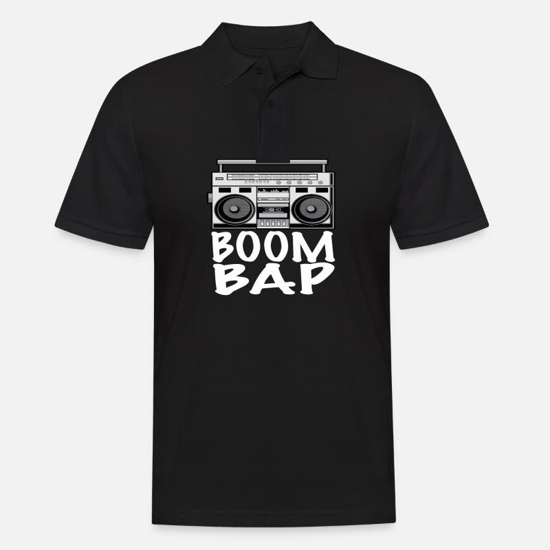 Hip Hop - Männer Poloshirt - Schwarz