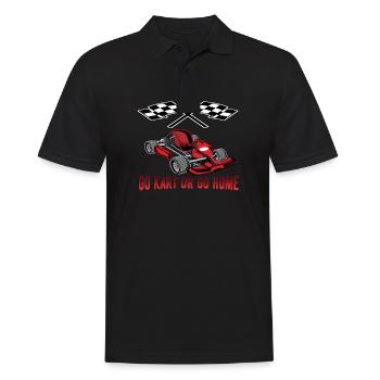 Go Kart Go Kart Go Kart Go Go Karting Kart Driving - Men's Polo Shirt - black - Front - Kai (181cm)