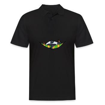 Penguin Emperor Penguin Kaiser - Männer Poloshirt - Schwarz - Vorne - Kai (181cm)