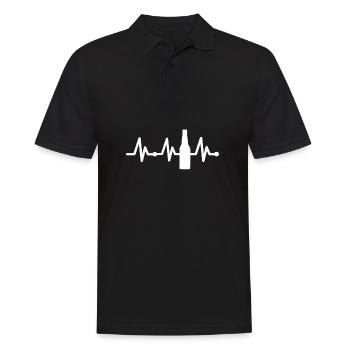 Bier Biertrinker Trinkteam Biersprüche Biergarten - Männer Poloshirt - Schwarz - Vorne - Kai (181cm)