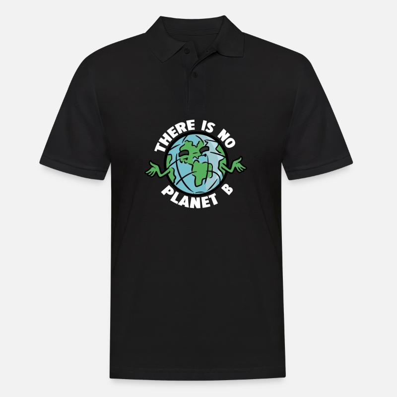 Pas de planète B Pas de planète B - Polo Homme - noir