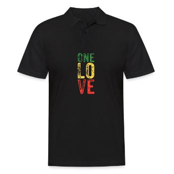 reagge - Men's Polo Shirt - black - Front - Kai (181cm)