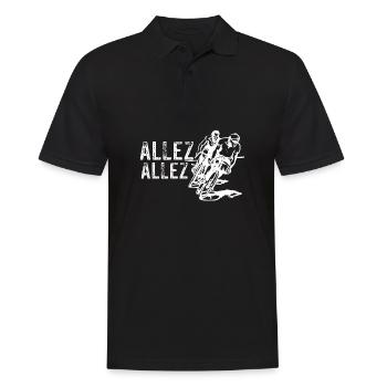cycling - Men's Polo Shirt - black - Front - Kai (181cm)