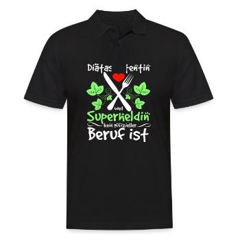 Diätassistentin Beruf Diät Ernährung Sport - Männer Poloshirt - Schwarz - Vorne - Kai (181cm)